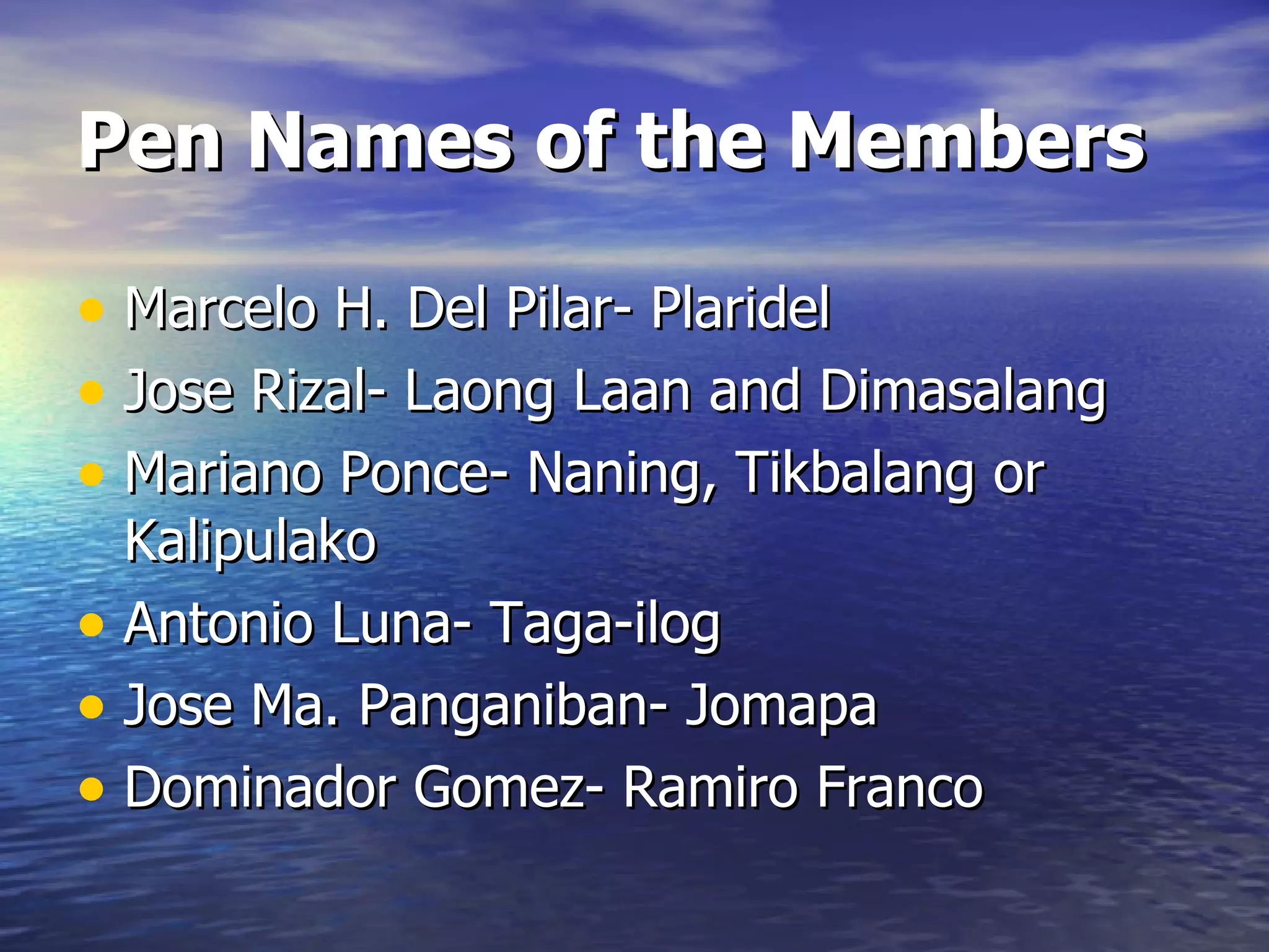 The Propaganda Movement | PPT