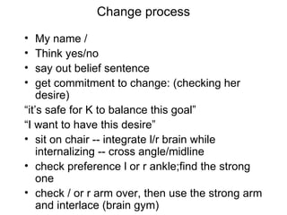 The Psychology Of Change Process