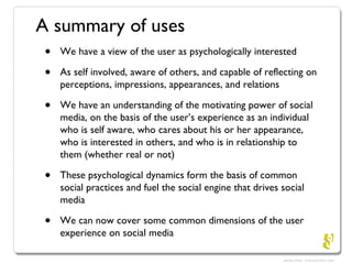 The Psychology of Users
