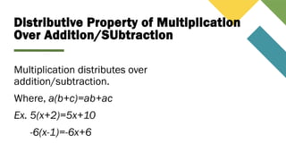 Distributive Ex The-Real-Number-System.pptx..........,.. | PPTX