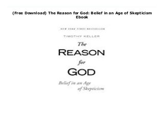 (Free Download) The Reason for God: Belief in an Age of Skepticism
Ebook
Download Here https://nn.readpdfonline.xyz/?book=1594483493 A New York Times bestseller people can believe in--by "a pioneer of the new urban Christians" (Christianity Today) and the "C.S. Lewis for the 21st century" (Newsweek).Timothy Keller, the founding pastor of Redeemer Presbyterian Church in New York City, addresses the frequent doubts that skeptics, and even ardent believers, have about religion. Using literature, philosophy, real-life conversations, and potent reasoning, Keller explains how the belief in a Christian God is, in fact, a sound and rational one. To true believers he offers a solid platform on which to stand their ground against the backlash to religion created by the Age of Skepticism. And to skeptics, atheists, and agnostics, he provides a challenging argument for pursuing the reason for God. Read Online PDF The Reason for God: Belief in an Age of Skepticism, Download PDF The Reason for God: Belief in an Age of Skepticism, Read Full PDF The Reason for God: Belief in an Age of Skepticism, Read PDF and EPUB The Reason for God: Belief in an Age of Skepticism, Download PDF ePub Mobi The Reason for God: Belief in an Age of Skepticism, Reading PDF The Reason for God: Belief in an Age of Skepticism, Download Book PDF The Reason for God: Belief in an Age of Skepticism, Download online The Reason for God: Belief in an Age of Skepticism, Download The Reason for God: Belief in an Age of Skepticism Timothy J. Keller pdf, Read Timothy J. Keller epub The Reason for God: Belief in an Age of Skepticism, Download pdf Timothy J. Keller The Reason for God: Belief in an Age of Skepticism, Read Timothy J. Keller ebook The Reason for God: Belief in an Age of Skepticism, Download pdf The Reason for God: Belief in an Age of Skepticism, The Reason for God: Belief in an Age of Skepticism Online Read Best Book Online The Reason for God: Belief in an Age of Skepticism, Read Online The Reason for God: Belief in an Age of Skepticism Book, Read Online The Reason for God:
Belief in an Age of Skepticism E-Books, Read The Reason for God: Belief in an Age of Skepticism Online, Read Best Book The Reason for God: Belief in an Age of Skepticism Online, Read The Reason for God: Belief in an Age of Skepticism Books Online Download The Reason for God: Belief in an Age of Skepticism Full Collection, Download The Reason for God: Belief in an Age of Skepticism Book, Read The Reason for God: Belief in an Age of Skepticism Ebook The Reason for God: Belief in an Age of Skepticism PDF Read online, The Reason for God: Belief in an Age of Skepticism pdf Download online, The Reason for God: Belief in an Age of Skepticism Download, Download The Reason for God: Belief in an Age of Skepticism Full PDF, Download The Reason for God: Belief in an Age of Skepticism PDF Online, Read The Reason for God: Belief in an Age of Skepticism Books Online, Download The Reason for God: Belief in an Age of Skepticism Full Popular PDF, PDF The Reason for God: Belief in an Age of Skepticism Read Book PDF The Reason for God: Belief in an Age of Skepticism, Download online PDF The Reason for God: Belief in an Age of Skepticism, Download Best Book The Reason for God: Belief in an Age of Skepticism, Download PDF The Reason for God: Belief in an Age of Skepticism Collection, Read PDF The Reason for God: Belief in an Age of Skepticism Full Online, Download Best Book Online The Reason for God: Belief in an Age of Skepticism, Read The Reason for God: Belief in an Age of Skepticism PDF files
 