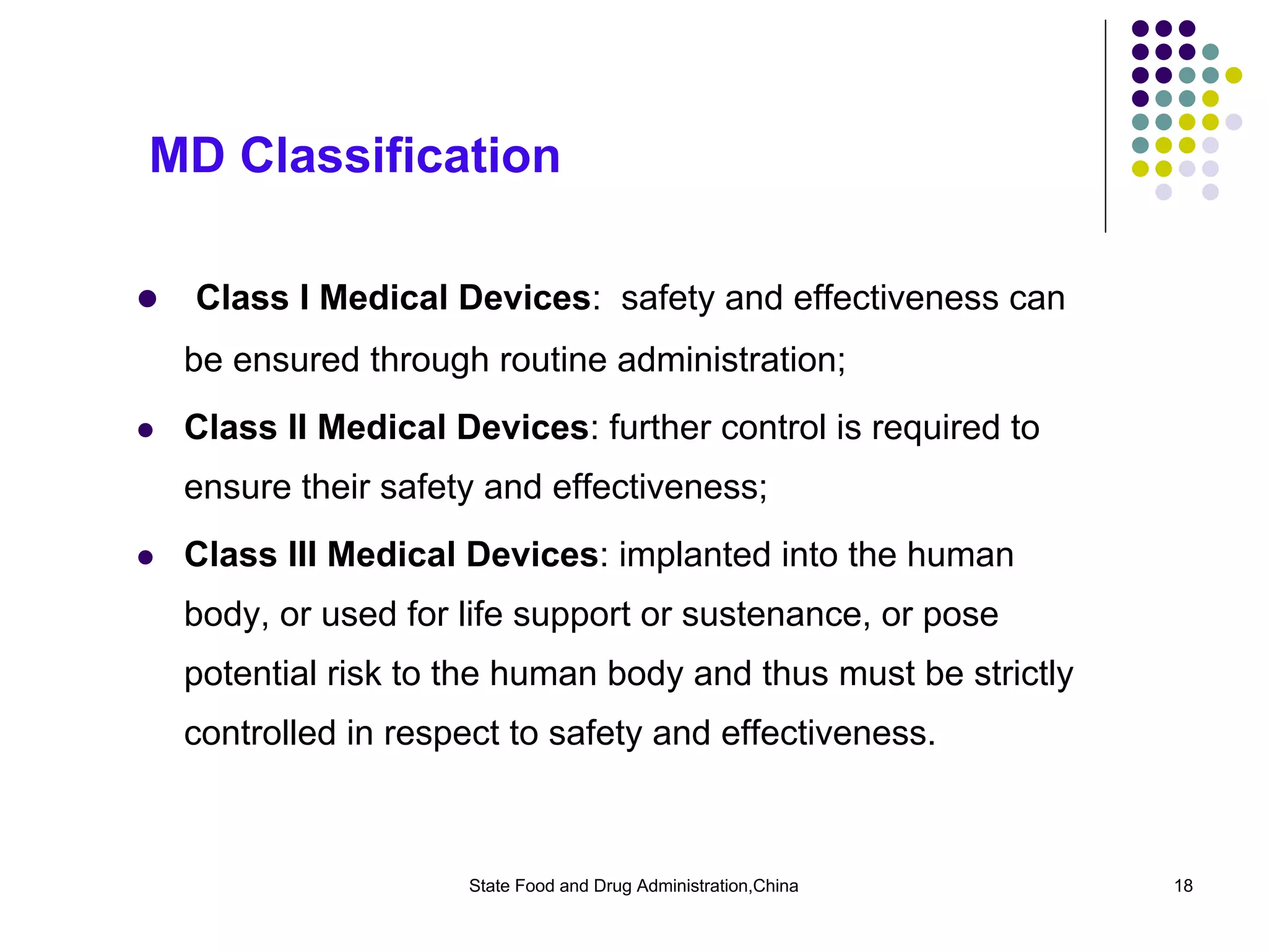 The Regulation Of Medical Device In China