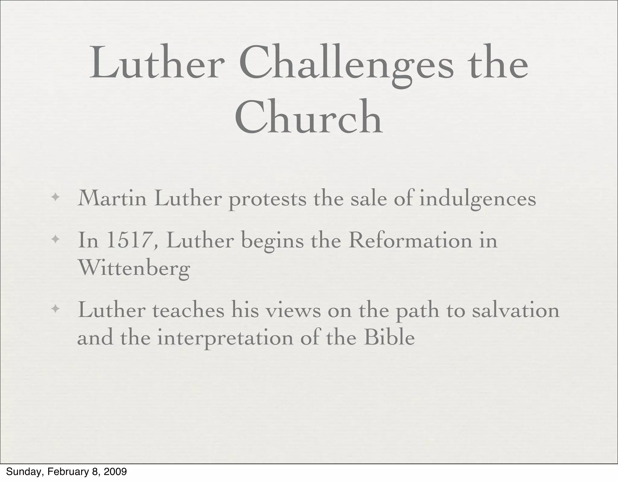 The Renaissance Slides