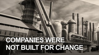 COMPANIES WERE
NOT BUILT FOR CHANGE

 