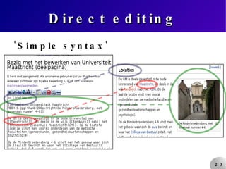 Direct editing 'Simple syntax' 