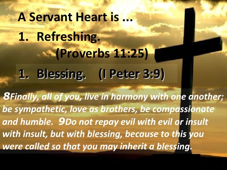 The Reward Of A Servant Heart the reward of a servant heart