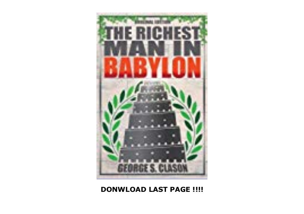 First Reads The Richest Man in Babylon Original Edition