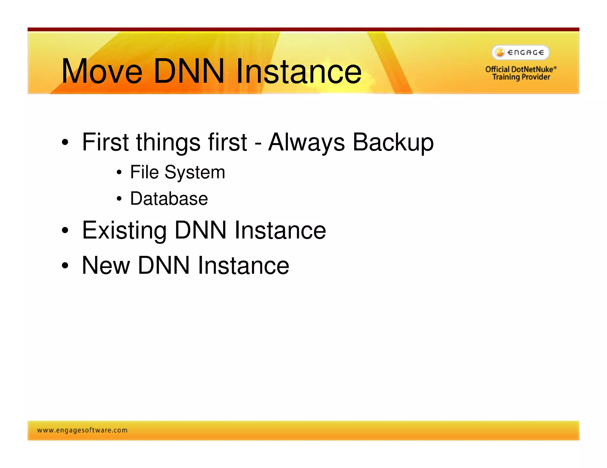 The Right Way To Install Upgrade Dnn