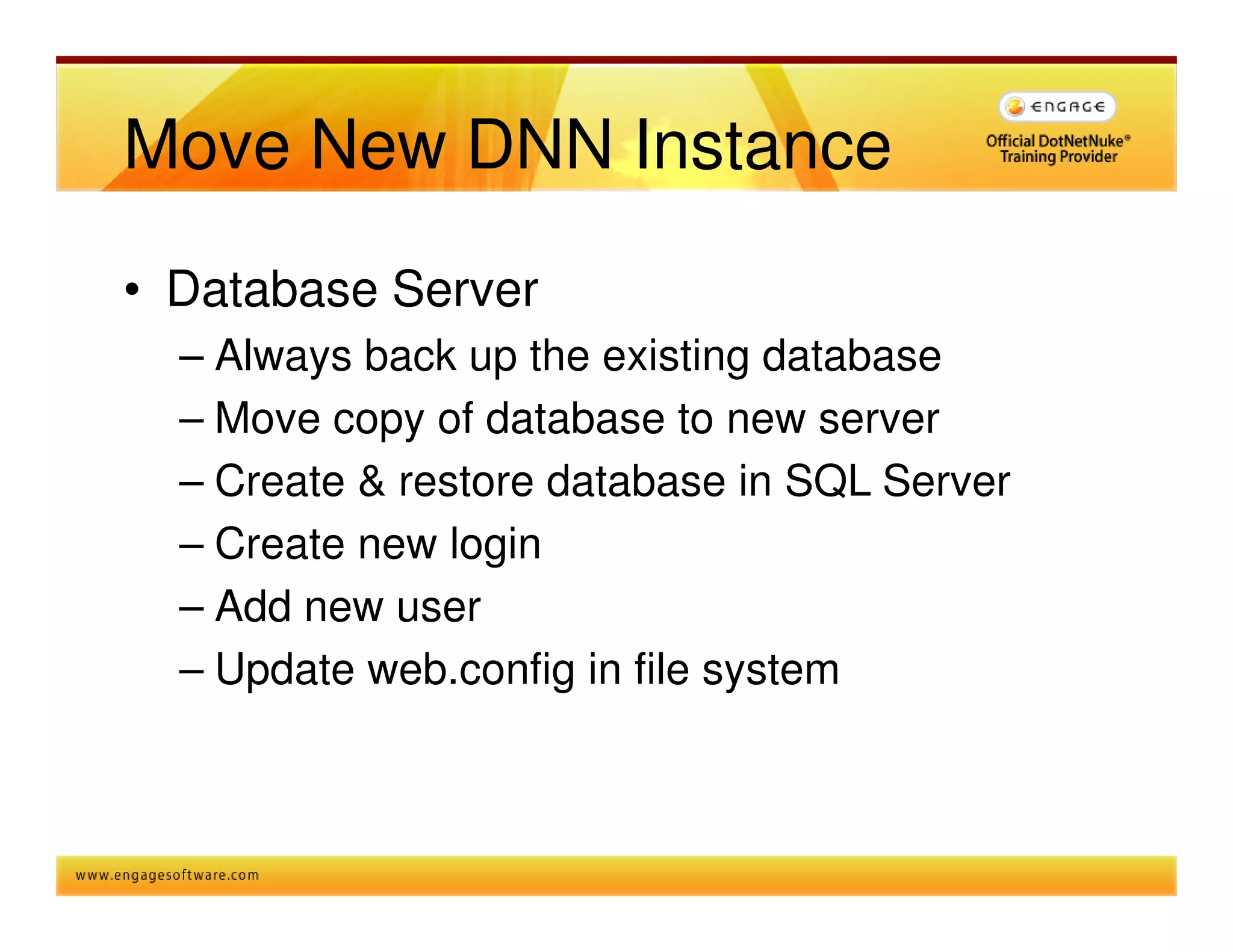 The Right Way To Install Upgrade Dnn