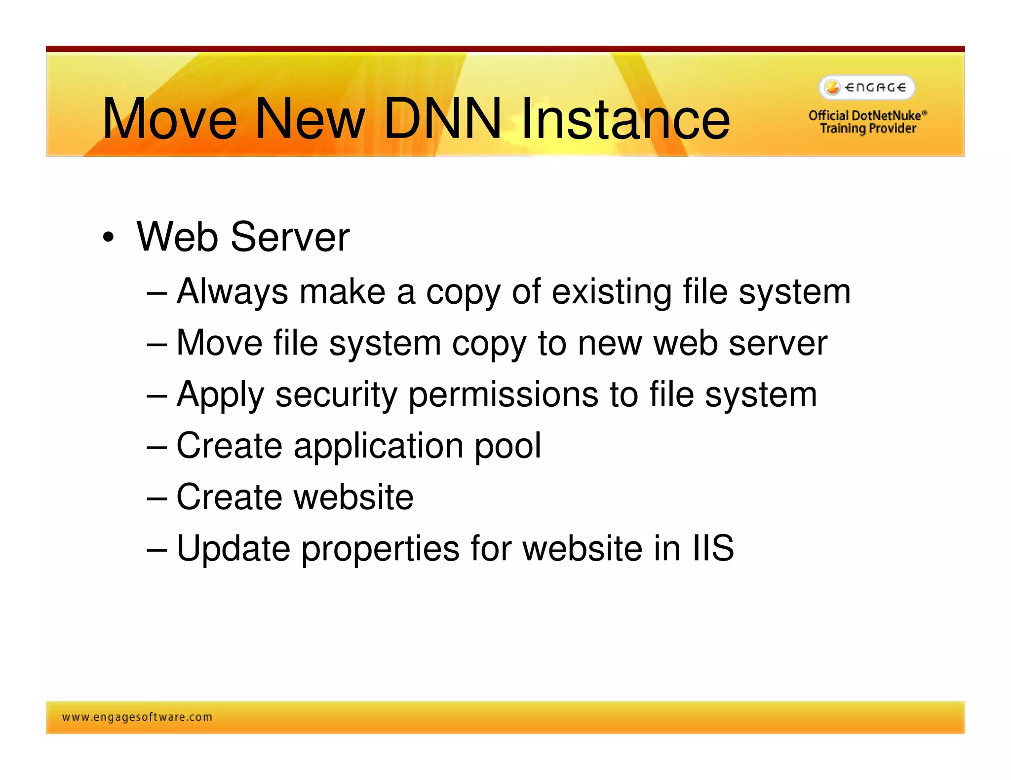 The Right Way To Install Upgrade Dnn