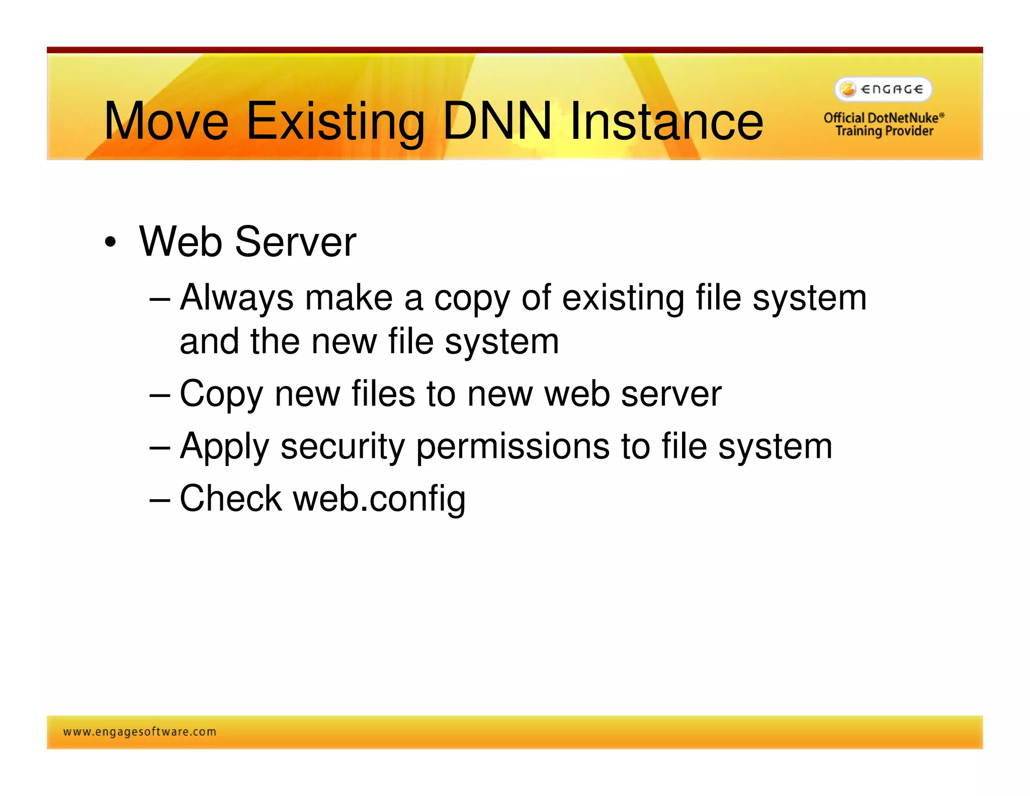 The Right Way To Install Upgrade Dnn