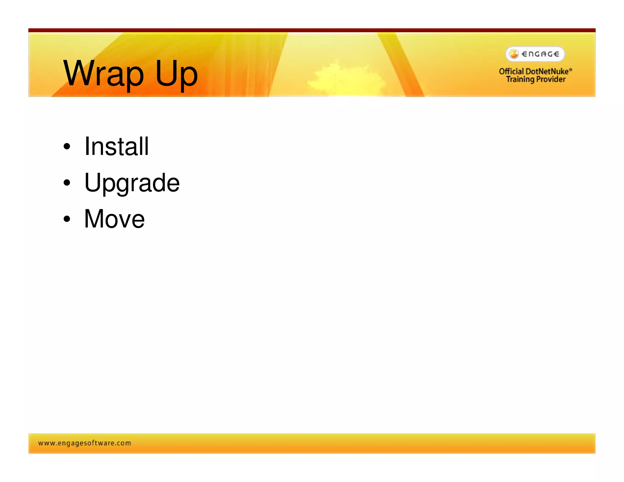 The Right Way To Install Upgrade Dnn