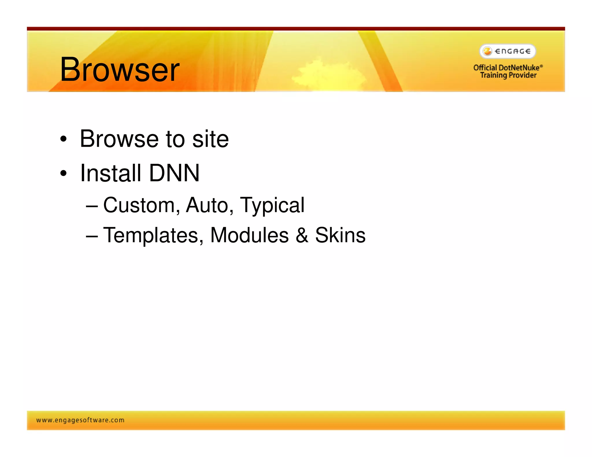 The Right Way To Install Upgrade Dnn