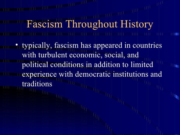 The Rise of Fascism The Rise of Fascism