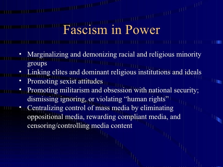 The Rise of Fascism The Rise of Fascism