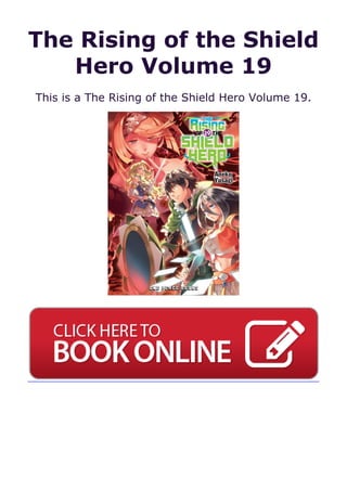 The Rising of the Shield
Hero Volume 19
This is a The Rising of the Shield Hero Volume 19.
 