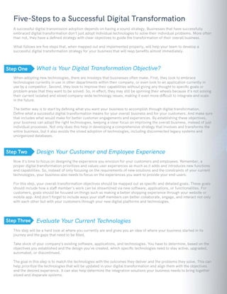 The Roadmap to Your Digital Transformation | PDF