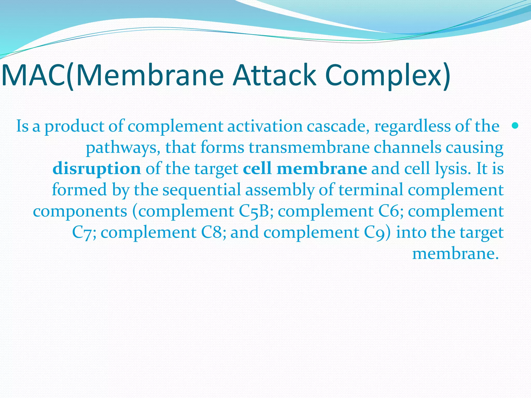 The role of complement system in acute inflamation | PPTX