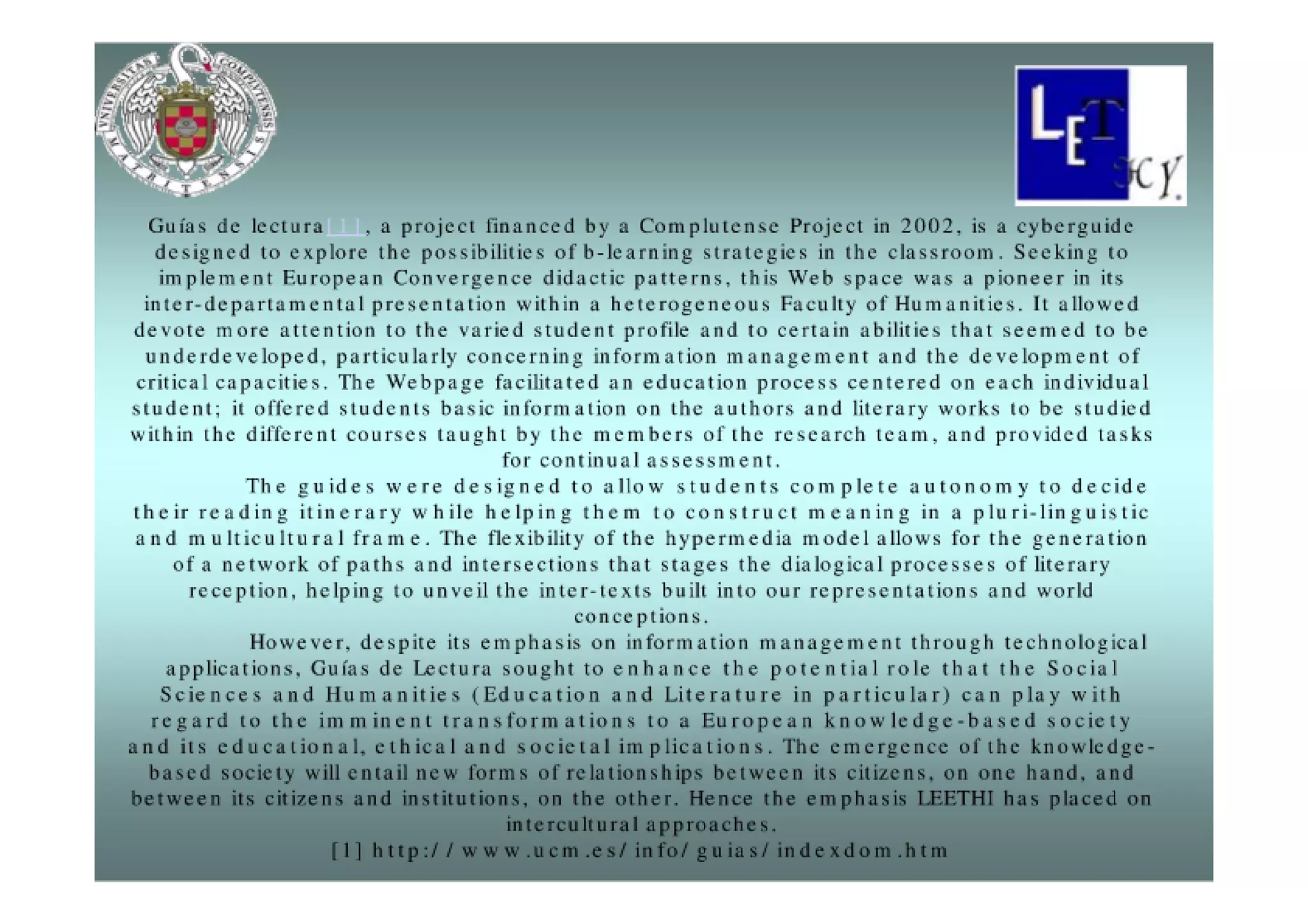 The role of education within the framework of information sciences and technologies