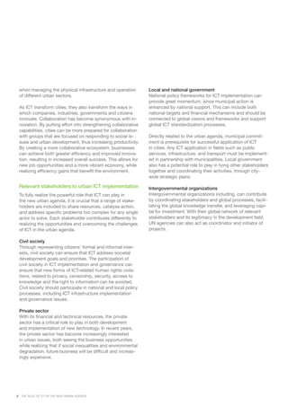 The role of ICT in the new urban agenda | PDF
