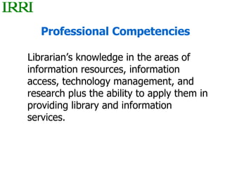The Role of Librarians in the 21st Century | PPT