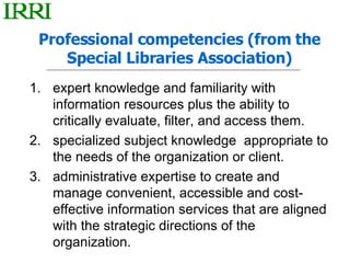 The Role of Librarians in the 21st Century | PPT