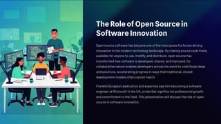The Role of Open Source in Software Innovation | PDF