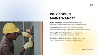 The Role of Standard Operating Procedures (SOPs) in Maintenance ...