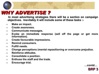 Tips For Advertising Roles Examples The Roles Of Advertising | PPT
