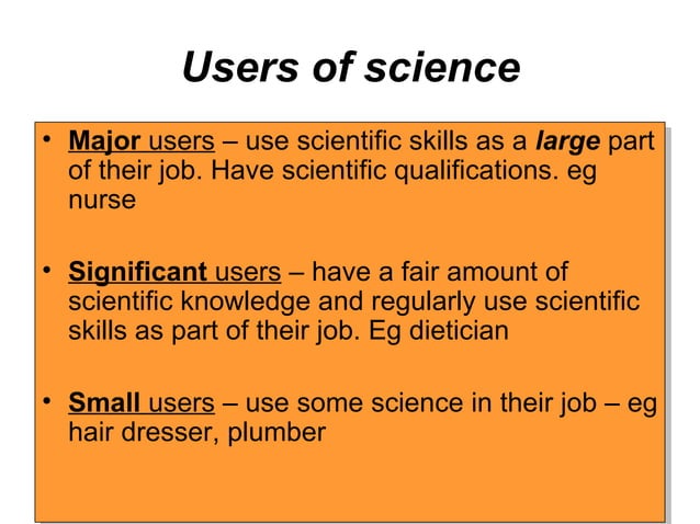 The Roles Of Scientists | PPT