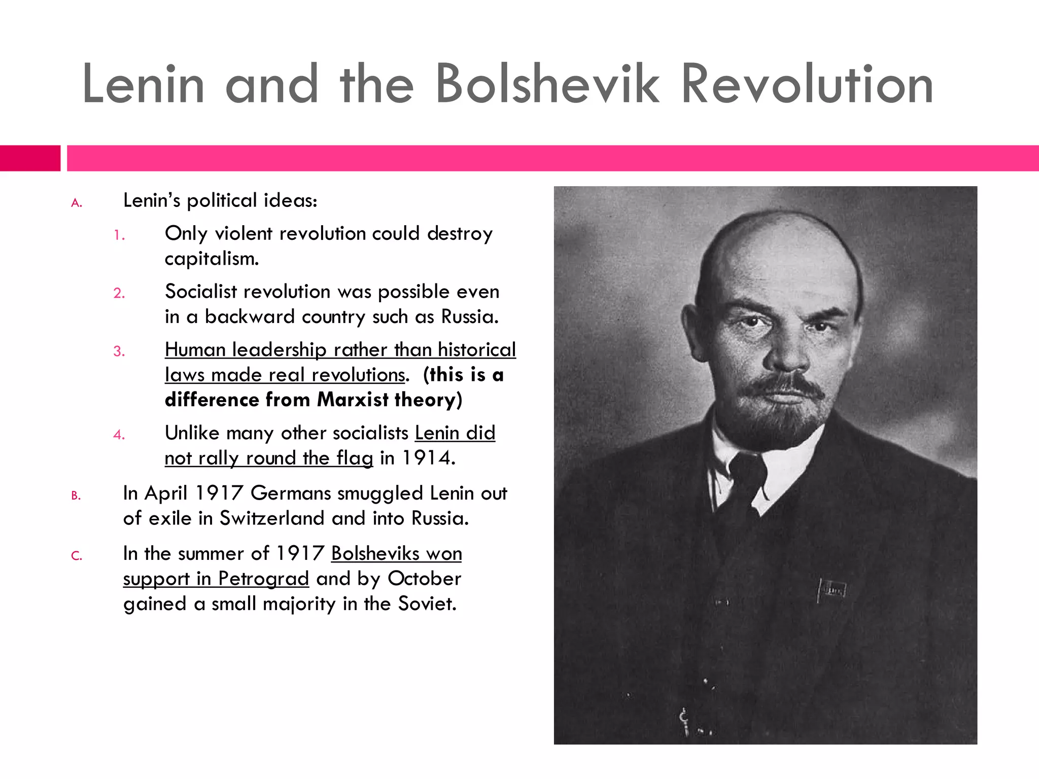The Russian Revolution Of 1917 1924 | PPT