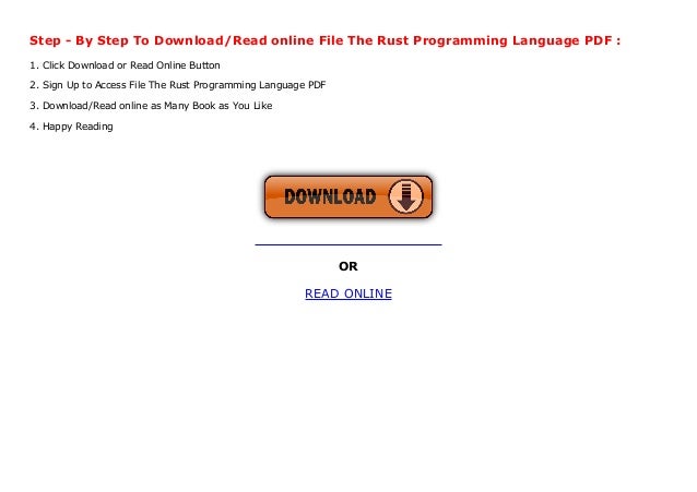 File the rust programming language pdf