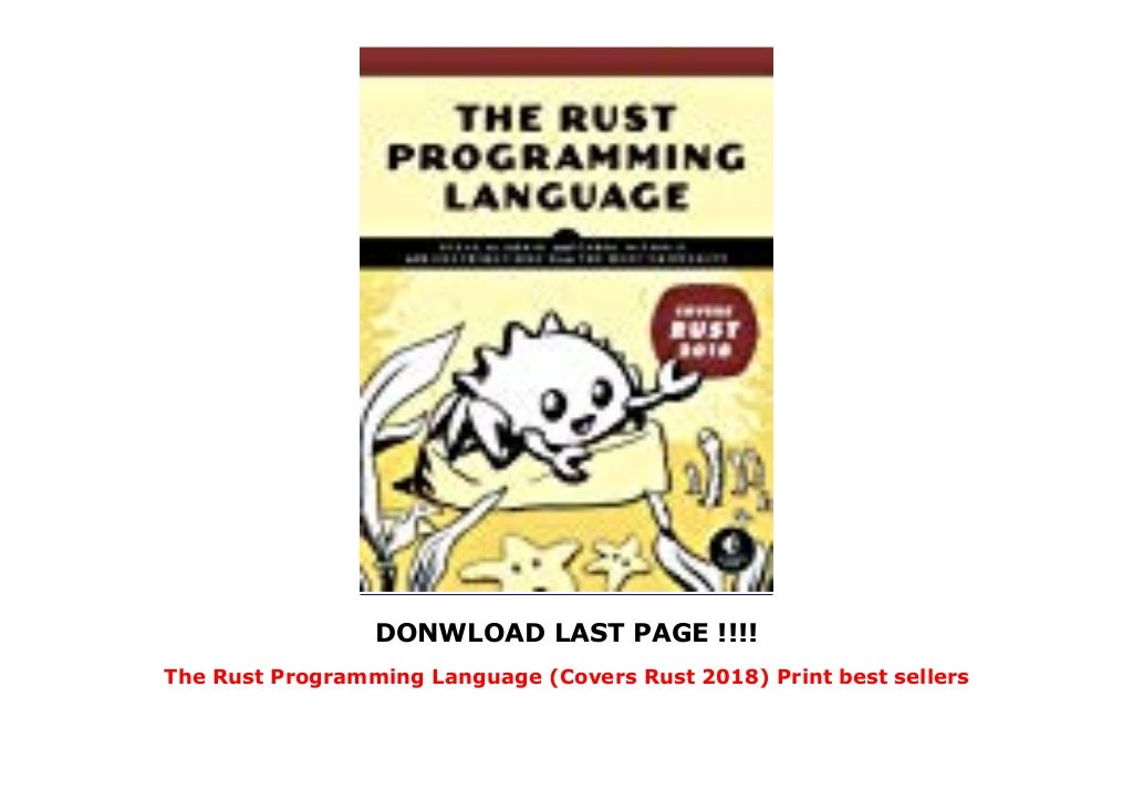 The Rust Programming Language (Covers Rust 2018) Print best sellers