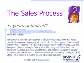 The Sales Process