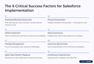 Strategic Salesforce Implementation Roadmap for Business Growth | PDF
