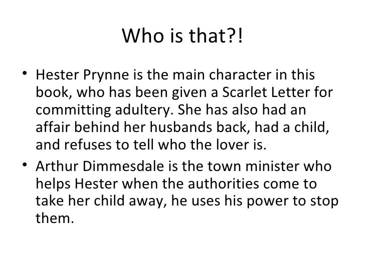 Who Is The Main Character Of The Scarlet Letter Who Is The Main Character Of The Scarlet Letter