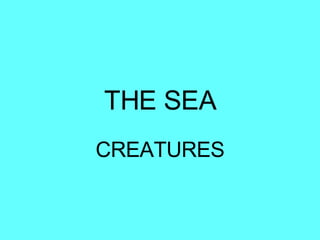 THE SEA CREATURES 