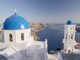 Santorini and the Aegean Sea  