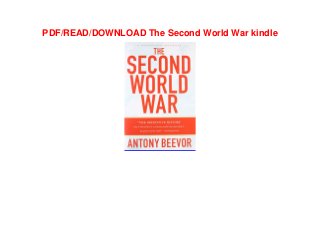 PDF/READ/DOWNLOAD The Second World War kindle
 