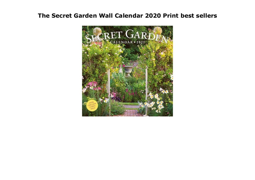 The Secret Garden Wall Calendar 2020 Print best sellers