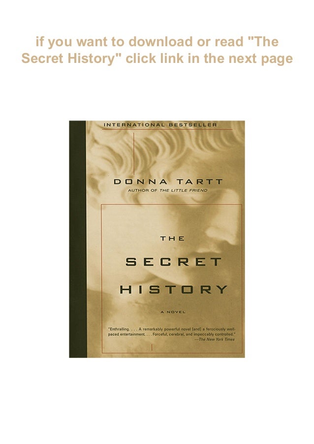 The Secret History PDF Free Download The Secret History PDF Free Download