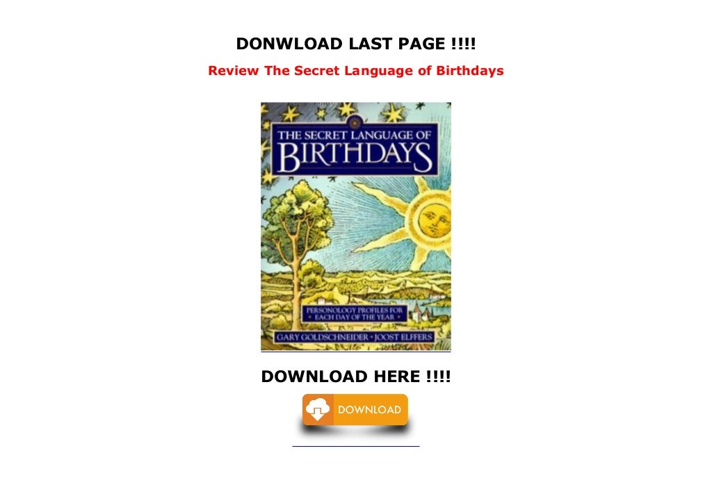 Review The Secret Language of Birthdays
