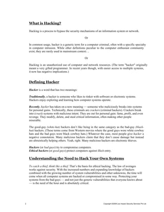 The Secret Of Hacking Trial Pages | PDF