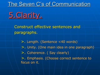 The Seven C’S Of Communication | PPT