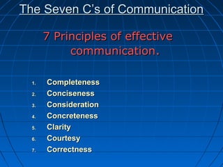 The seven-cs-of-communication- By Sambit Biswal | PPT