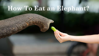 How To Eat an Elephant?
 