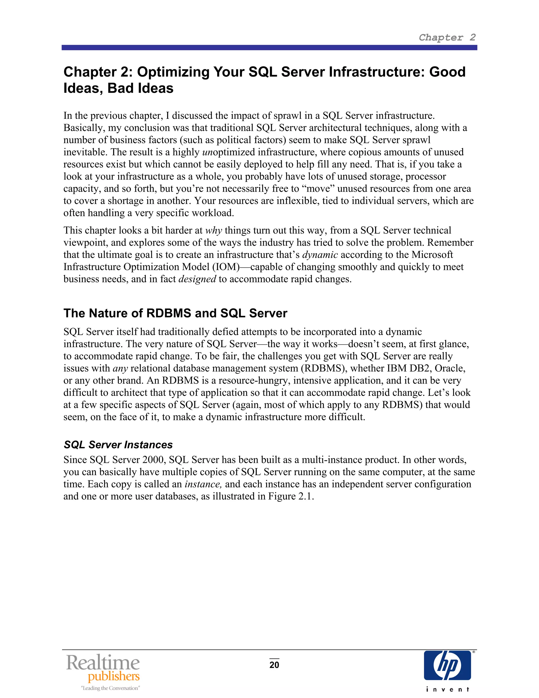 The Shortcut Guide to SQL Server Infrastructure Optimization | PDF
