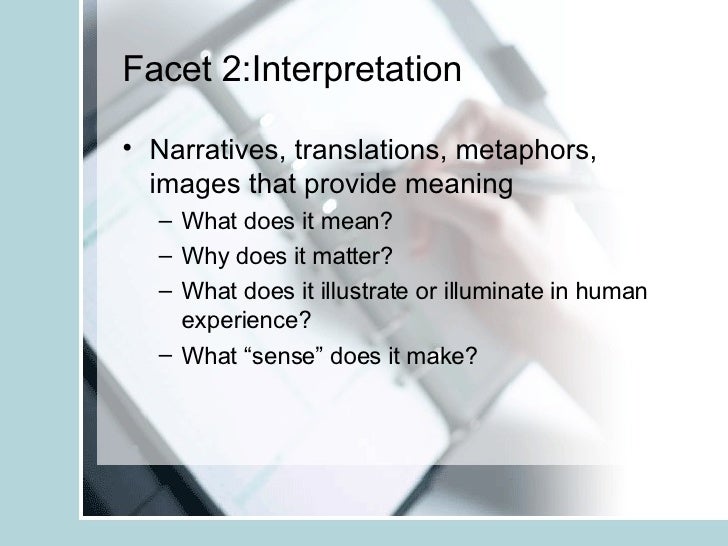 what does facets mean