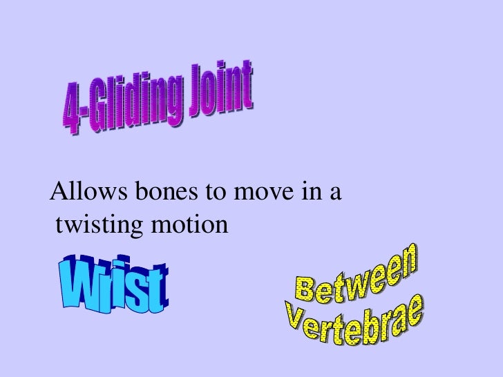 gliding movements occur when one flat, or nearly flat, bone surface glides or slips over another. gliding movements occur when one flat, or nearly flat, bone surface glides or slips over another.