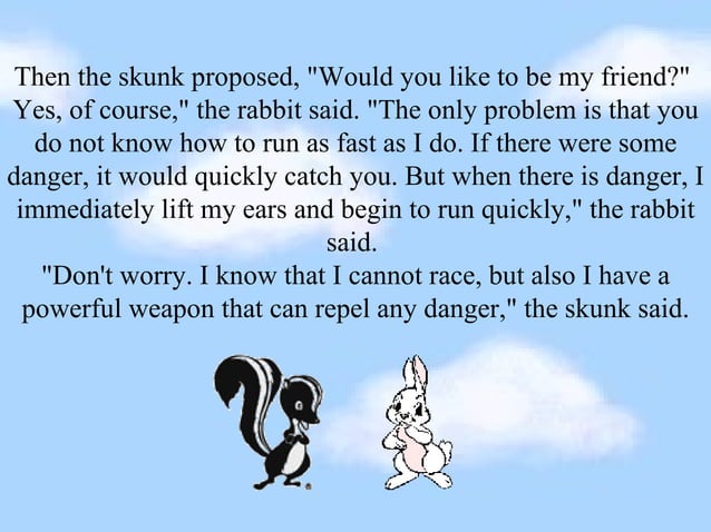 The Skunk and the Rabbit | PPT